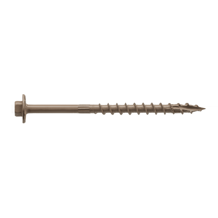 Simpson SDWH19400DB Strong-Drive SDWH TIMBER-HEX Screw — 0.195 in. x 4 in. 5/16 Hex, DB Coating 800-Qty