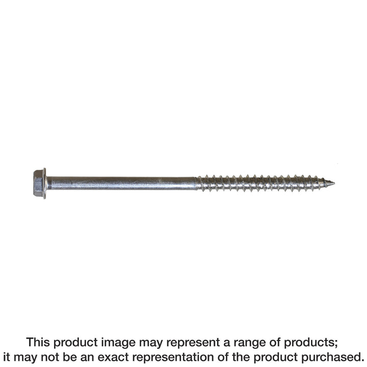 Simpson SDWH19400SS-R100 Strong-Drive SDWH TIMBER-HEX SS Screw — 0.185 in. x 4 in. 5/16 Hex, Type 316 100-Qty