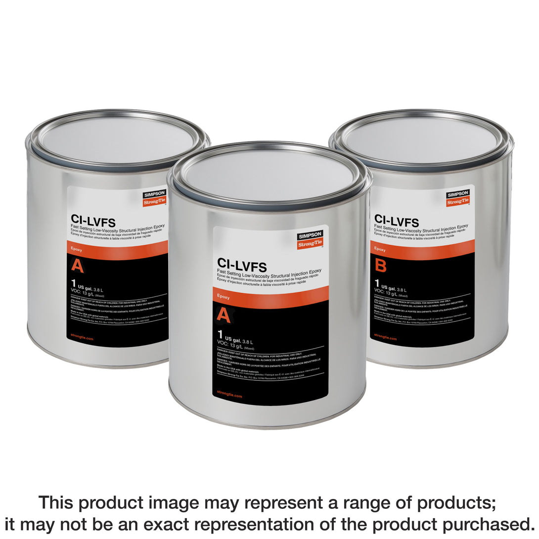 Simpson CILVFS3KT CI-LV FS Fast-Setting Low-Viscosity Structural Injection Epoxy 3-gal. Kit