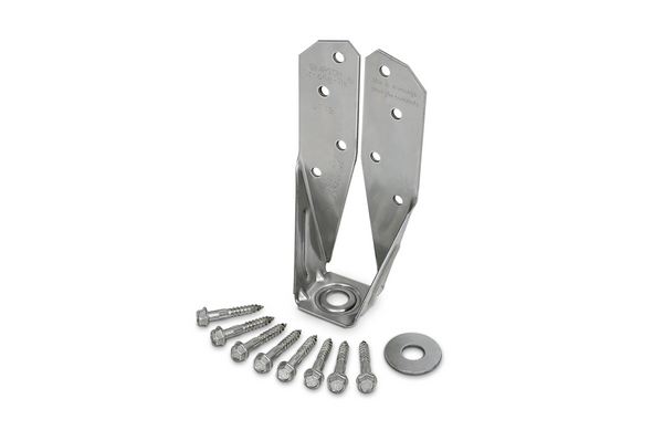 Simpson DTT2SS-SDS2.5 DTT Stainless-Steel Deck Tension Tie for 2x with 2-1/2 in. SDS Screws