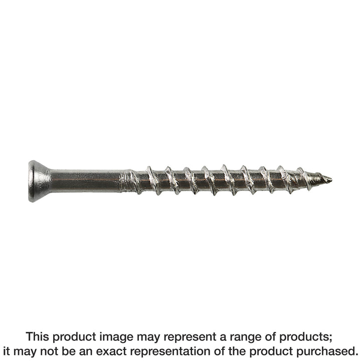 Simpson T08125EDDI Deck-Drive DWP WOOD SS Screw — #8 x 1-1/4 in. T-20, Flat Head, Type 316 175-Qty