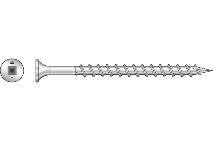 Simpson SSWSC212BS SSWSCB Roofing Tile Screw Collated — #8 x 2-1/2 in. #2 Square, Type 305 1500-Qty