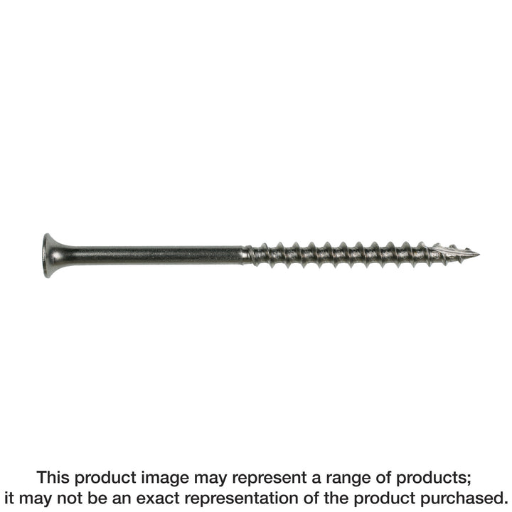 Simpson T10300DTH Bugle-Head Wood Screw, 6-Lobe Drive — #10 x 3 in. T-25, Type 316 100-Qty