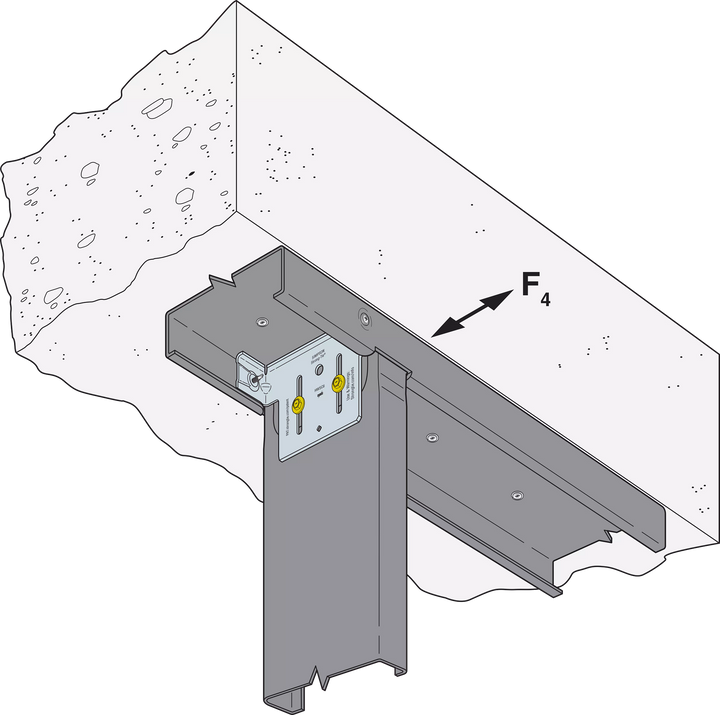 Simpson HWSC6-KT HWSC 5-3/4 in. Head-of-Wall Slide-Clip Connector w/ Screws 50-Qty