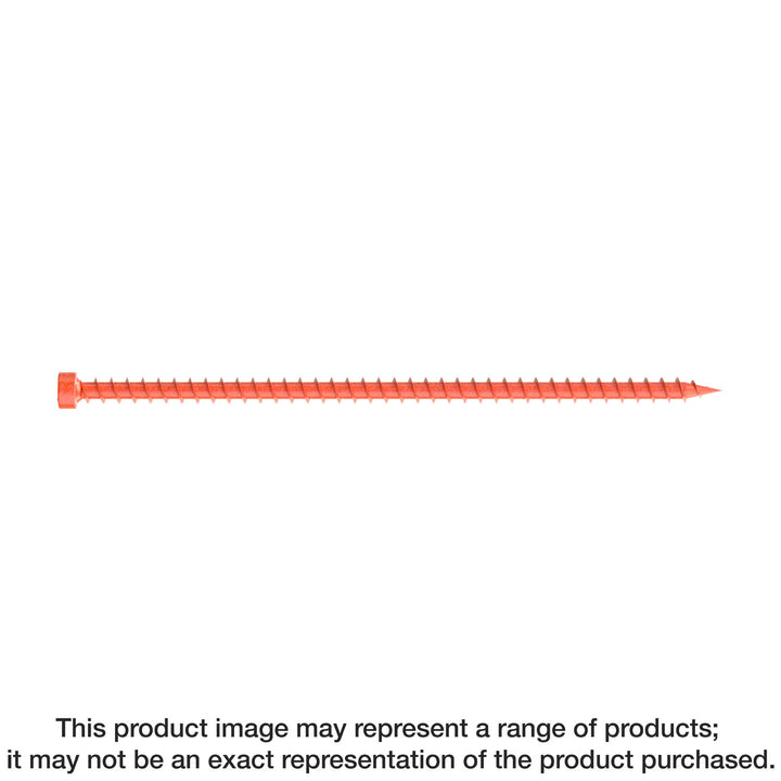 Simpson SDWC15600-KT Strong-Drive SDWC TRUSS Screw — .155 in. x 6 in. T30 Clear-Zinc Coat, Orange 50-Qty