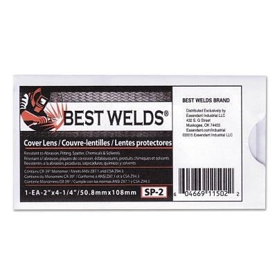 Best Welds SP2 BW 2X4 1/4 100% CR-39 COVER LENS