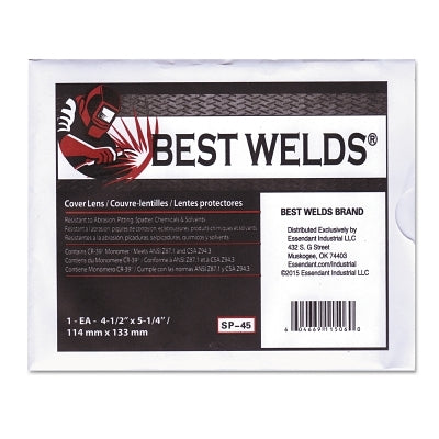 Best Welds SP45 BW 4 1/2X 5 1/4 100% CR-39 COVER LENS