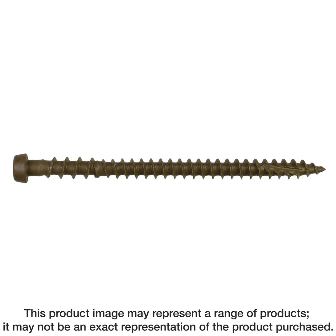 Simpson DCU234BR01MB Deck-Drive DCU COMPOSITE Screw — #10 x 2-3/4 in. T20, Quik Guard, Brown 01 1750-Qty