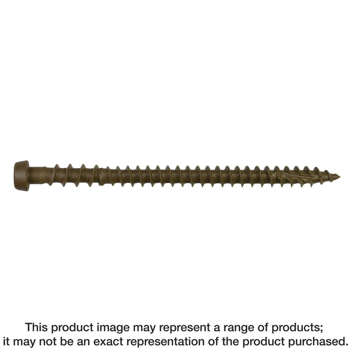 Simpson DCU234RDR350 Deck-Drive DCU COMPOSITE Screw — #10 x 2-3/4 in. T20, Quik Guard, Red 350-Qty