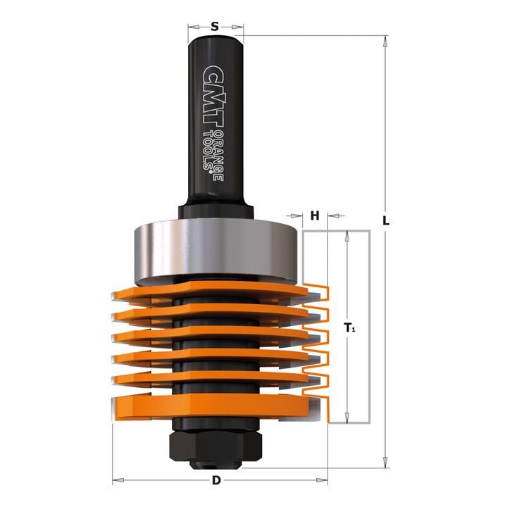 CMT Orange Tools 800.606.11 PROFESSIONAL FINGER JOINT BIT D=1-7/8” S=1/2”