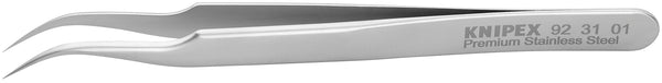 Knipex 92 31 01 4-3/4" Premium Stainless Steel Gripping Tweezers-45°Angled-Needle-Point Tips