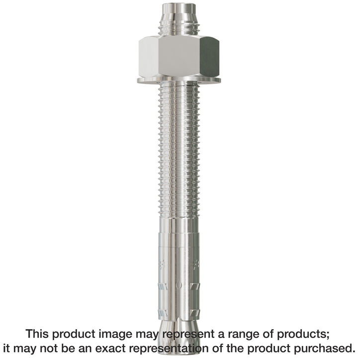 Simpson STB2-756144SS Strong-Bolt 2 — 3/4 in. x 6-1/4 in. Type 304 Stainless-Steel Wedge Anchor 10-Qty