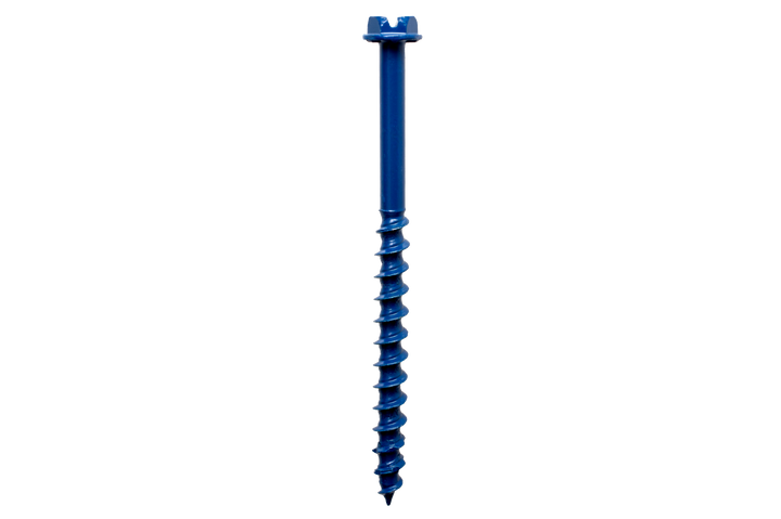 Simpson TNT18114HC75 Titen Turbo — 3/16 in. x 1-1/4 in. Hex-Head Concrete and Masonry Screw, Blue 75-Qty