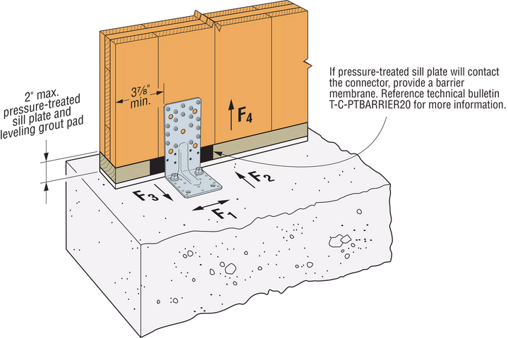 Simpson E20/3 E 6-3/4 in. x 3-3/4 in. Angle Bracket for Cross-Laminated Timber