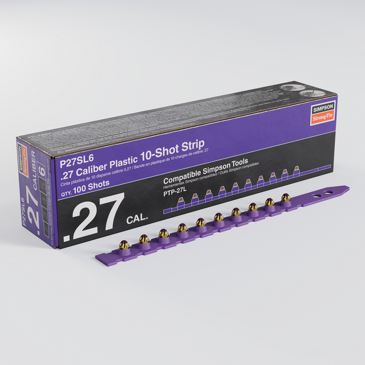 Simpson P27SL6 P27SL 0.27-Caliber Plastic, 10-Shot Strip Load, Purple 100-Qty