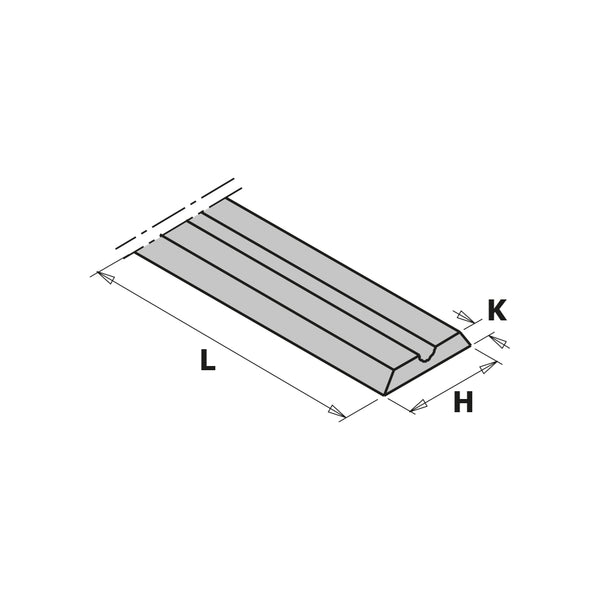 CMT Orange Tools 790.820 SOLID CARBIDE KNIVES FOR PORTABLE PLANERS 82x5.5x1.1mm (2-PC.)