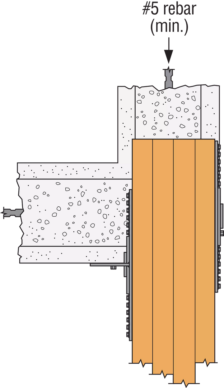 Simpson FGTR FGTR Face-Mount Retrofit Girder Tiedown