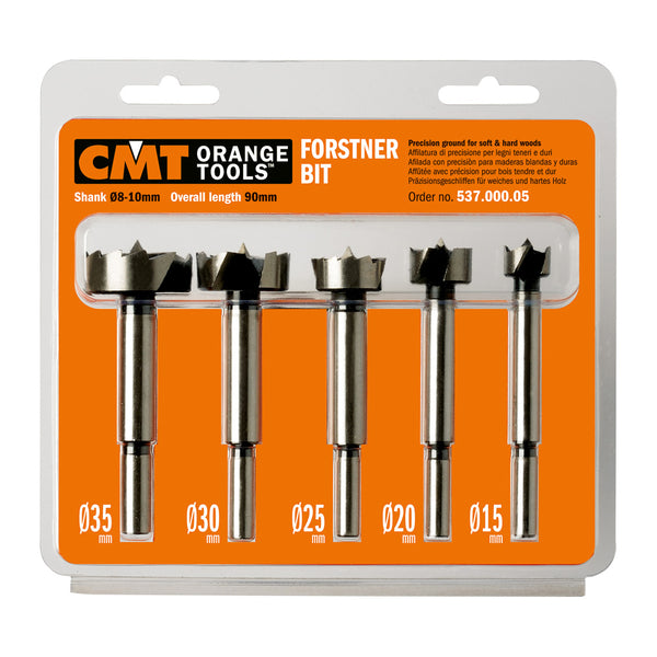 CMT Orange Tools 537.000.05 FORSTNER BIT SET S=8-10mm  5-PCS  RH