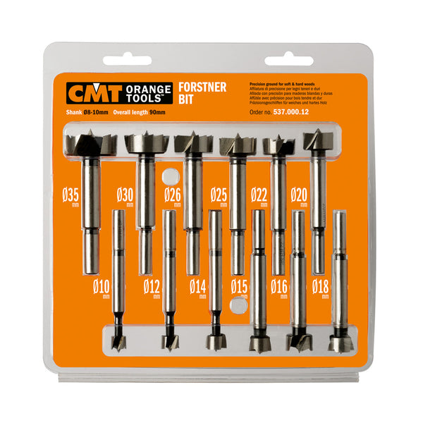 CMT Orange Tools 537.000.12 FORSTNER BIT SET S=8-10mm  12-PCS  RH