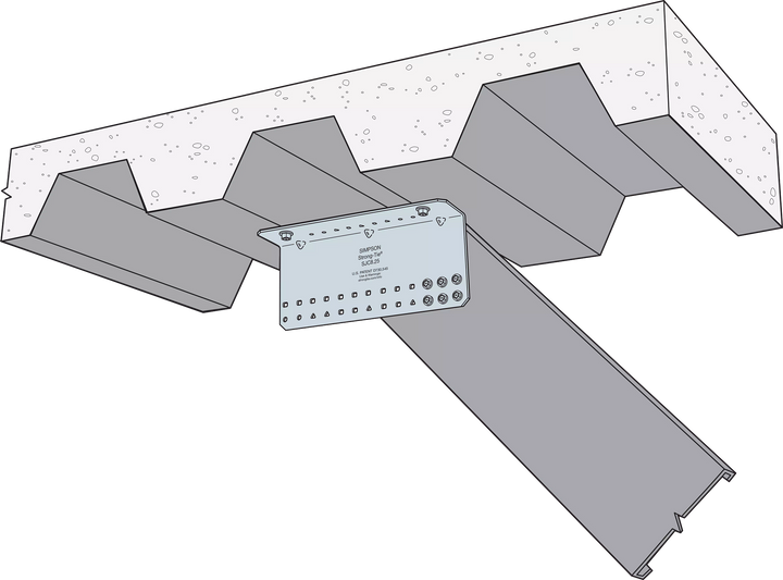 Simpson SJC8.25-R15 SJC 2 in. x 4-1/2 in. x 8-1/4 in. 14-Gauge Galvanized Steel-Joist Connector 15-Qty