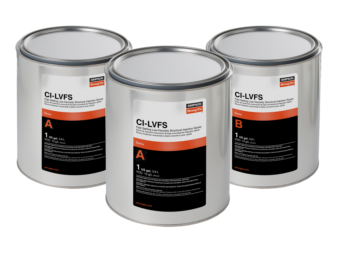 Simpson CILVFS3KT CI-LV FS Fast-Setting Low-Viscosity Structural Injection Epoxy 3-gal. Kit