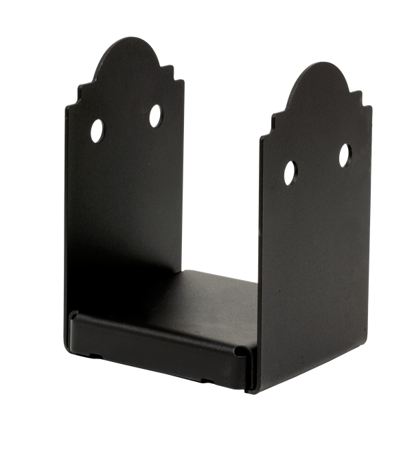 Simpson APB66 Outdoor Accents Mission Collection ZMAX, Black Powder-Coated Post Base for 6x6