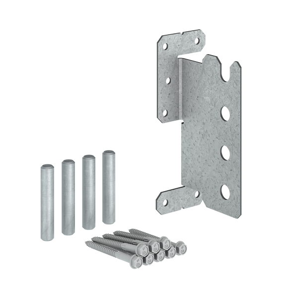 Simpson CJT4ZS CJTZ 12-Gauge ZMAX Galvanized Concealed Joist Tie with 4 Short Pins