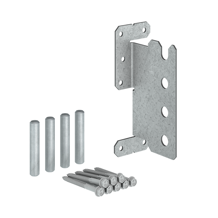 Simpson CJT4ZS CJTZ 12-Gauge ZMAX Galvanized Concealed Joist Tie with 4 Short Pins