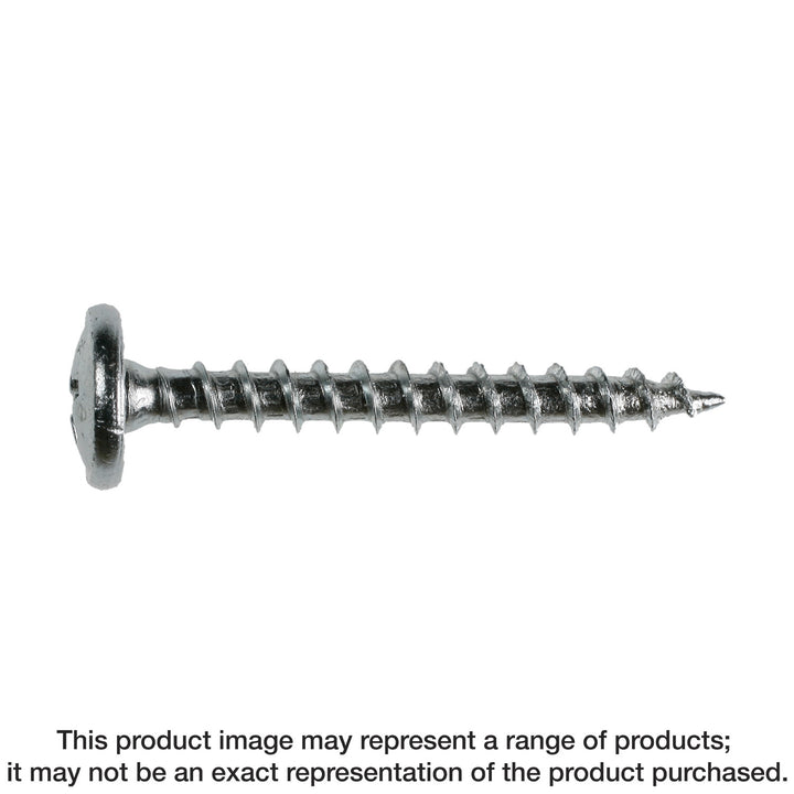 Simpson SD8X1.25-R Wafer-Head Screw — #8 x 1-1/4 in. #2 Phillips, Clear Zinc Coating 100-Qty