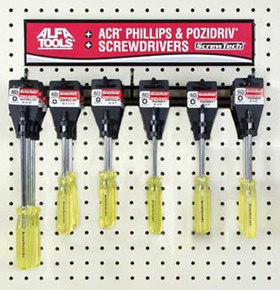 ALFA Tools SCDPP18 18PC ACR PHILLIPS &POZIDRIV DISPLAY 1/pack