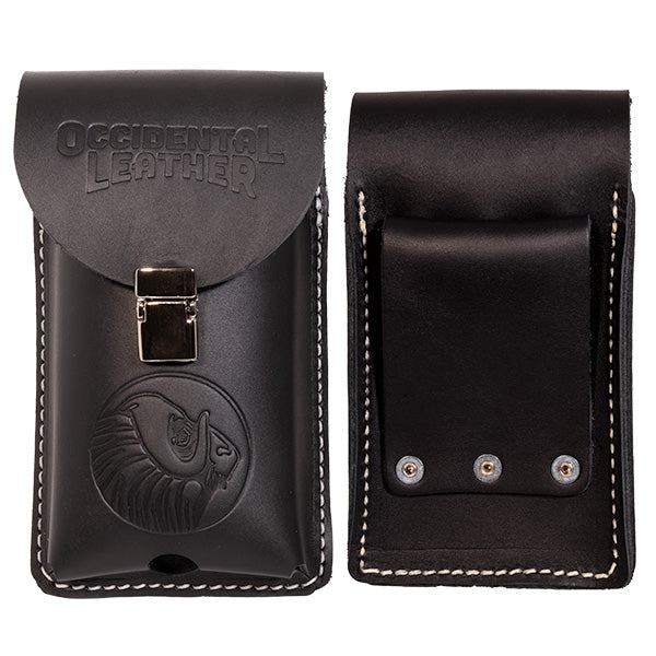 Occidental Leather B5331 Belt Worn XL Leather Phone Holster - Black