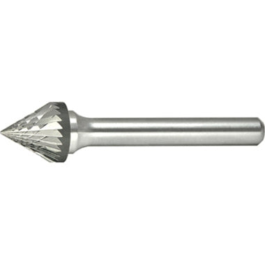 ALFA Tools B71316D SJ-9 CARBIDE BURR 60° CONE DOUBLE CUT 1/pack