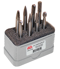 ALFA Tools B71289A 10 PC BURR SET 1/8" HEAD 1/8" SHANK 1/pack