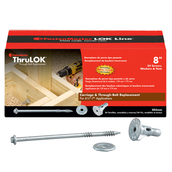 FastenMaster FMTHR008-24 ThruLOK 8" - 24 ct. Box