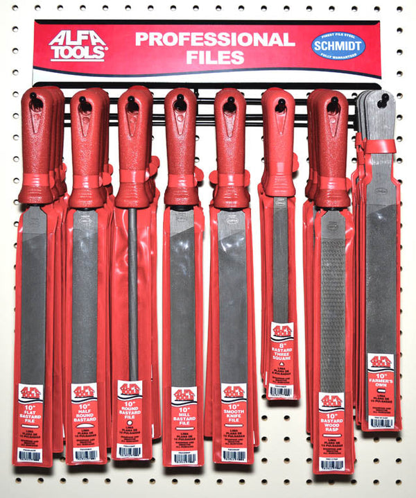 ALFA Tools FWD32 32 PC FILE WITH HANDLE MERCHANDISER 1/pack