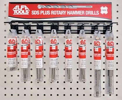 ALFA Tools SDSP16 16 PC SDS PLUS HAMMER DRILL DISPLAY 1/pack