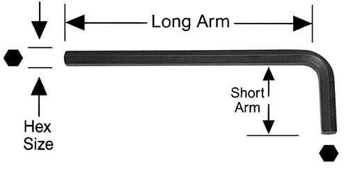 ALFA Tools HK15248 3/4 LONG ARM HEX-L KEY 25/pack