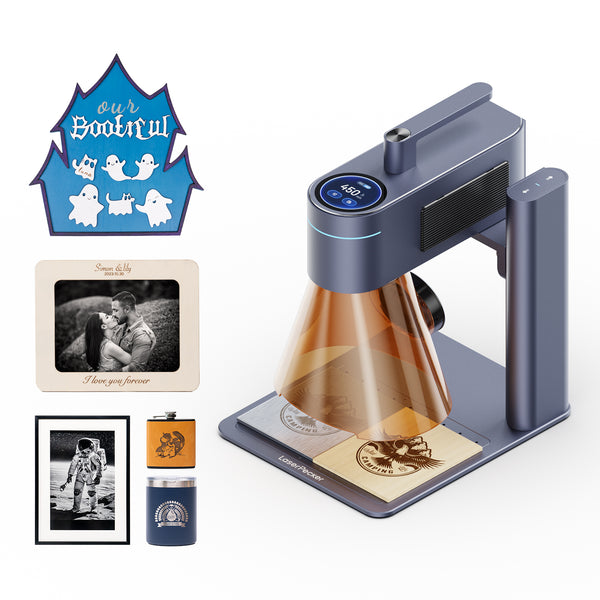 LaserPecker LP4 Dual-Laser Engraver, Portable 8K 240,000mm/min Engraving,  for Metal/Wood/Acrylic, 160x120mm Area