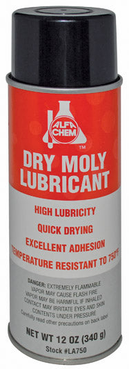 ALFA Tools LA750 16OZ MRO DRY MOLY LUBE AEROSOL 12/pack