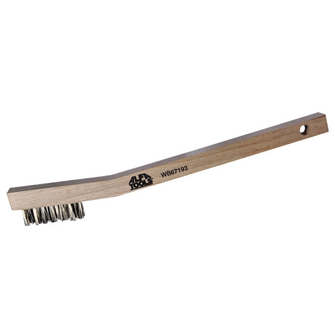 ALFA Tools WB67193 STAINLESS STEEL 3X7 TOOTH BRUSH, PLYWOOD HEAVY DUTY 100/pack