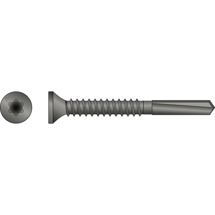 Simpson PPHDQ134B1016-4K Strong-Drive PPHD SHEATHING-TO-CFS Screw — #10 x 1-3/4 in. T25, Quik Guard 4000-Qty