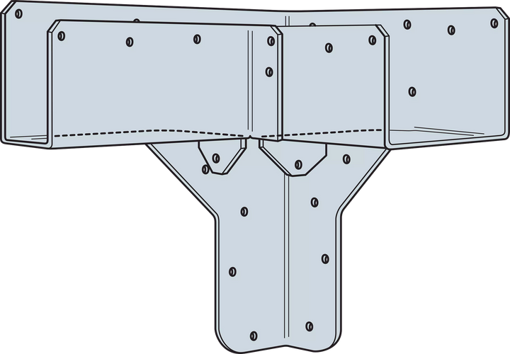 Simpson RTC44 RTC 14-Gauge ZMAX Galvanized Rigid Tie Corner for 4x, 4x4 Post