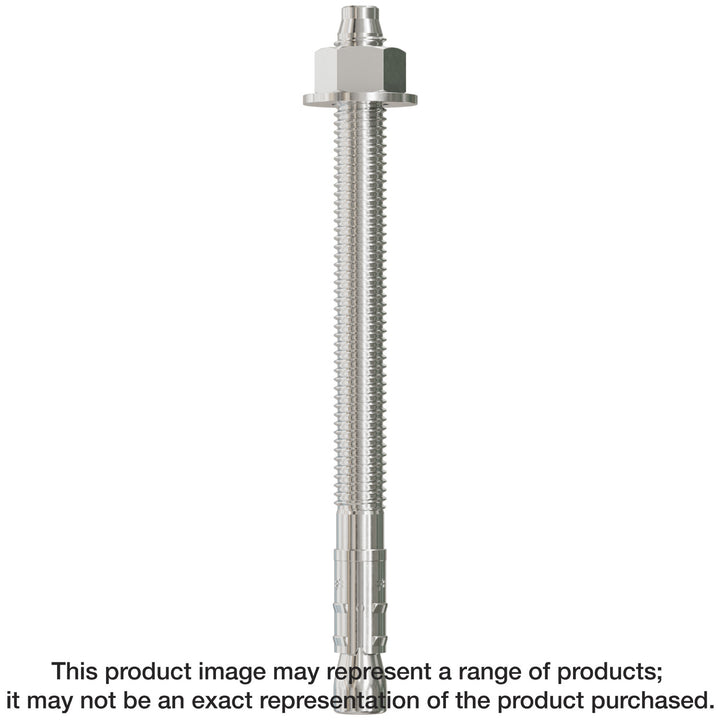 Simpson STB2-375004SS Strong-Bolt 2 — 3/8 in. x 5 in. Type 304 Stainless-Steel Wedge Anchor 50-Qty