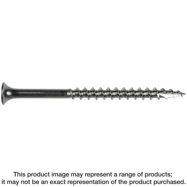 Simpson T10300DT5 Bugle-Head Wood Screw, 6-Lobe Drive — #10 x 3 in. T-25, Type 316 5 lb.