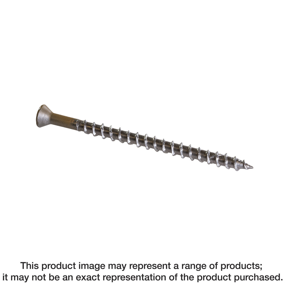 Simpson DTH212S305GR03 Trim-Head Screw — Sharp Point Collated — #7 x 2-1/2 in. #2 Square Type 305 Gray 03 5-Qty