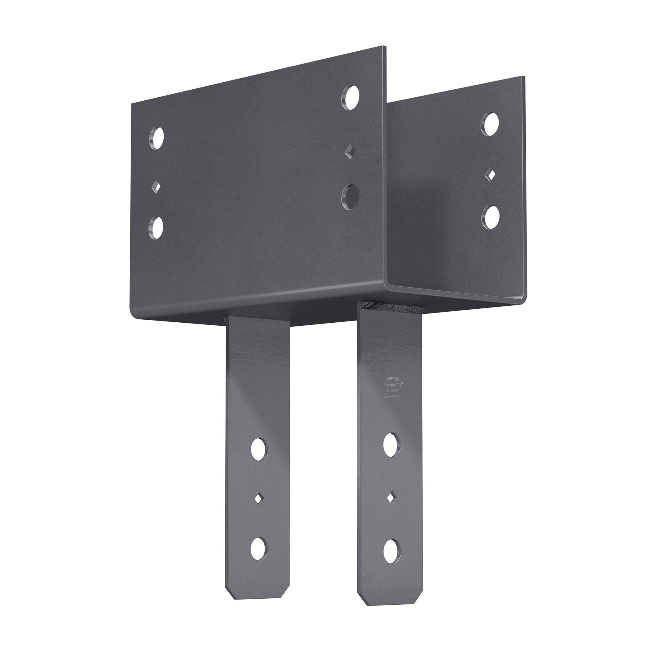Column Cap Structural Simpson CC46PC CCPC Black Powder-Coated Column Cap for 4x Beam, 6x Pos ...