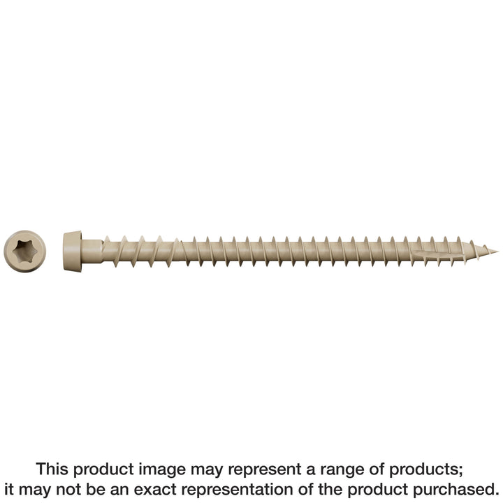 Simpson DCU234STN02 Deck-Drive DCU COMPOSITE Screw Collated — #10 x 2-3/4 in. Quik Guard Tan 02 1000-Qty