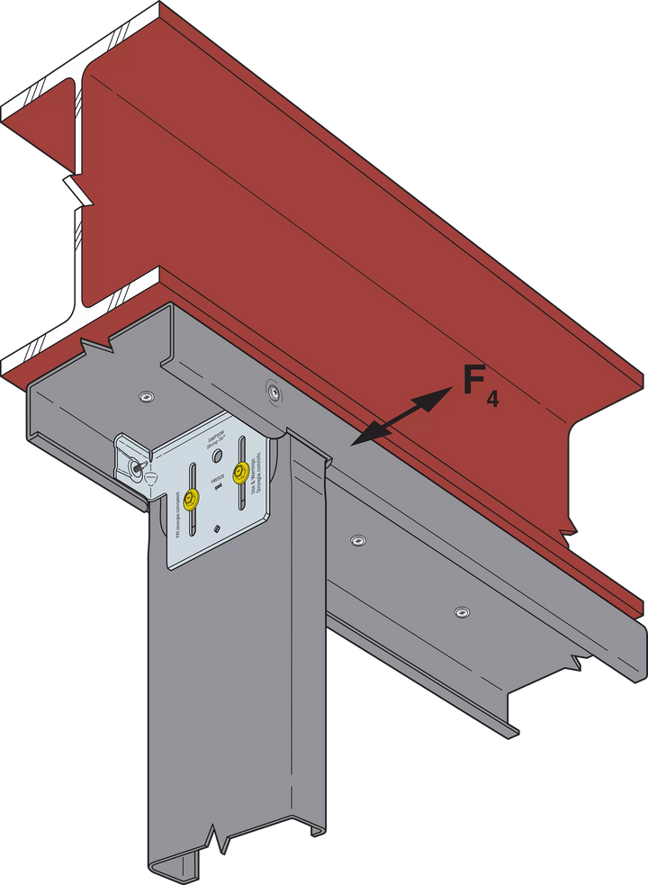 Simpson HWSC6-KT HWSC 5-3/4 in. Head-of-Wall Slide-Clip Connector w/ Screws 50-Qty