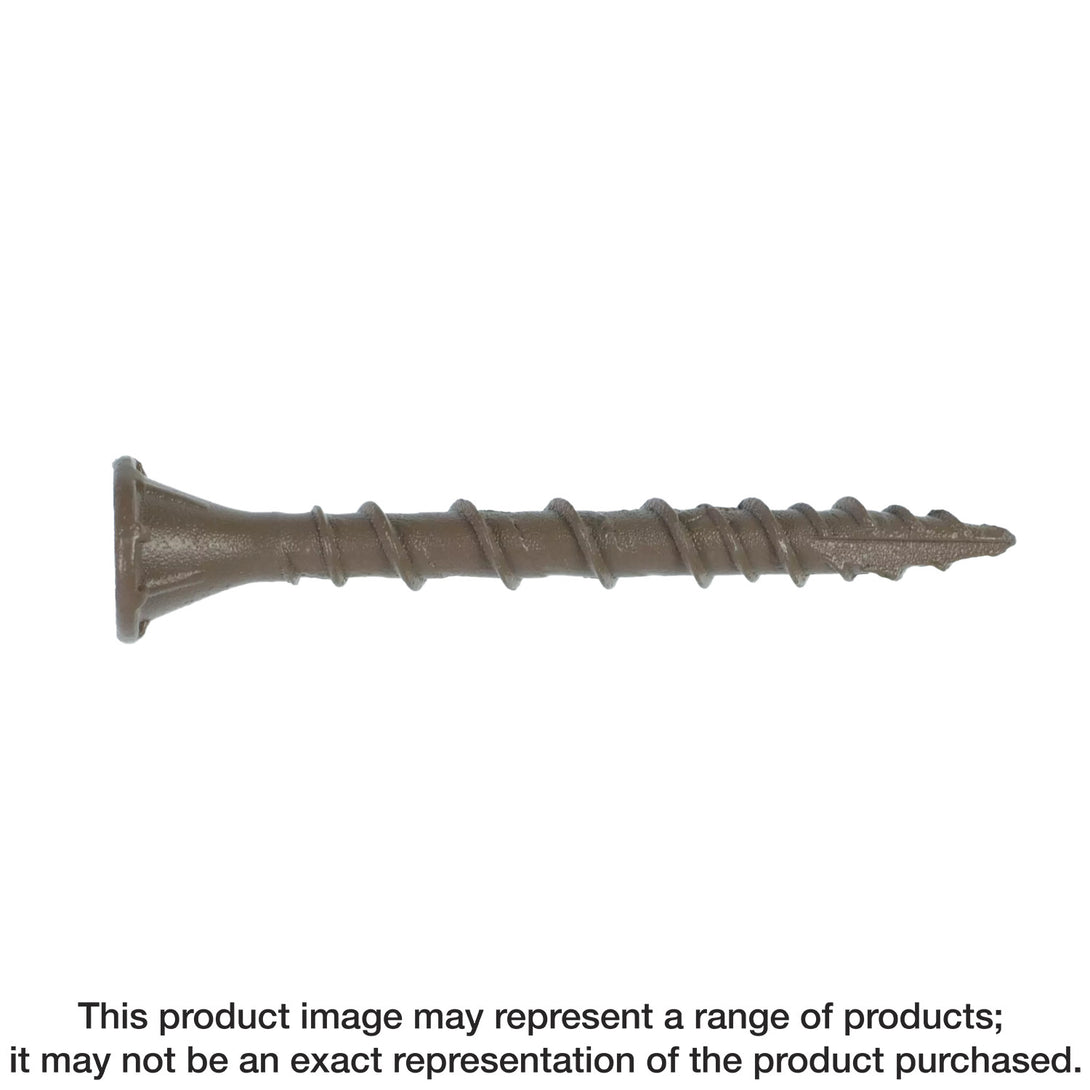 Simpson DSVT158MB Deck-Drive DSV WOOD Screw — #8 x 1-5/8 in. T-25, Flat Head, Quik Guard, Tan 1750-Qty