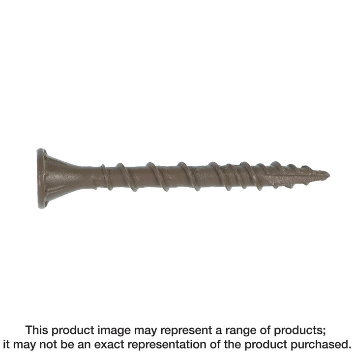 Simpson DSVT158R5LB Deck-Drive DSV WOOD Screw — #8 x 1-5/8 in. T-25, Flat Head, Quik Guard, Tan 5 lb.